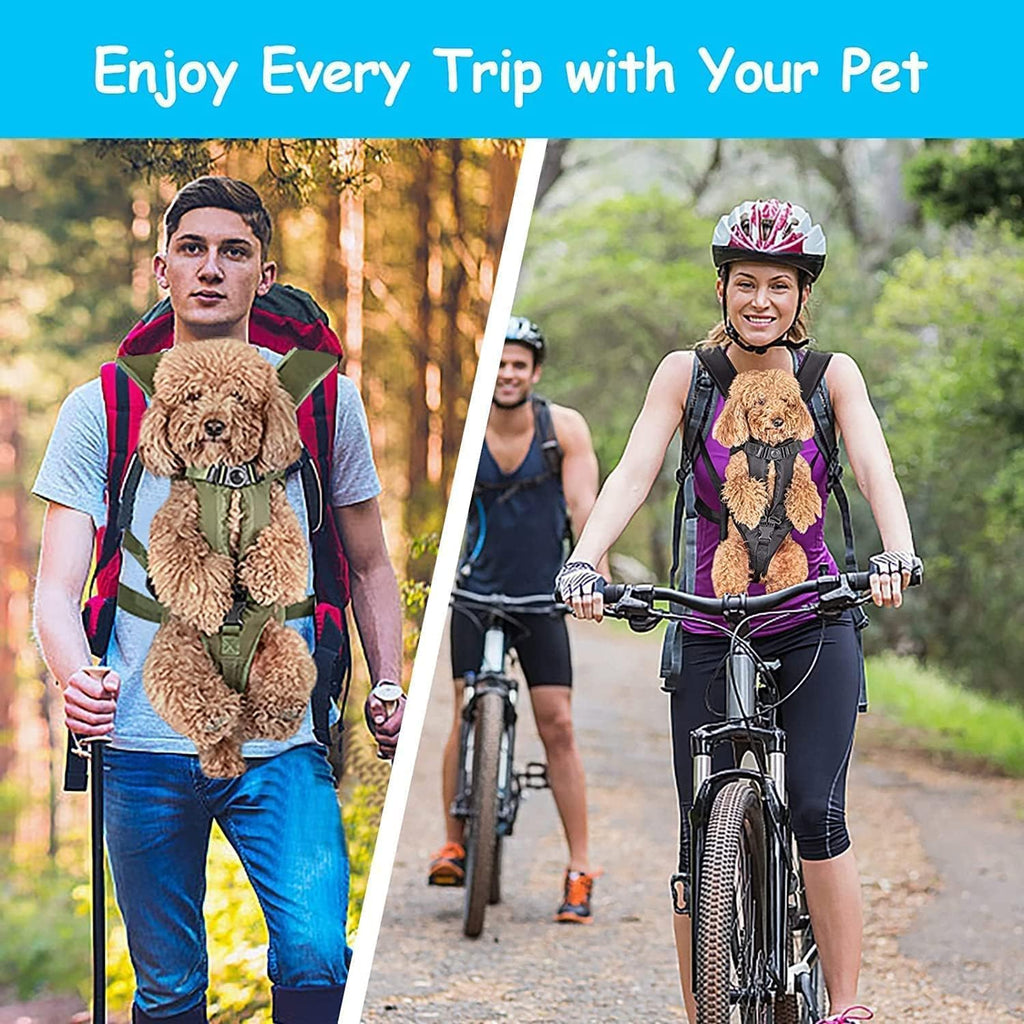PetBonus Dog Front Carrier Backpacks, Legs Out Easy-fit Puppy Chest Carrier