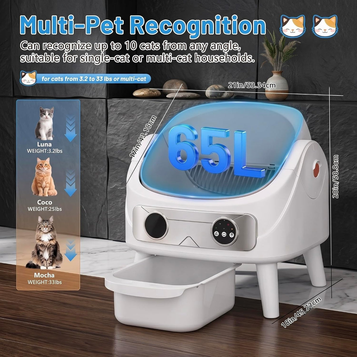 Self Cleaning Litter Box, Automatic Litter Box, self Cleaning cat Litter Box, Automatic cat Litter Box, Arenero para Gatos