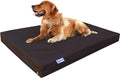 Dogbed4less Extra Large Orthopedic Gel Infused Memory Foam Dog Bed, Waterproof Liner and 1680 Nylon Brown External Cover, 40X35X4 Inch