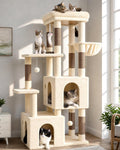 Globlazer Heavy Duty Cat Trees for Big Cats Maine Coon, F61, Beige