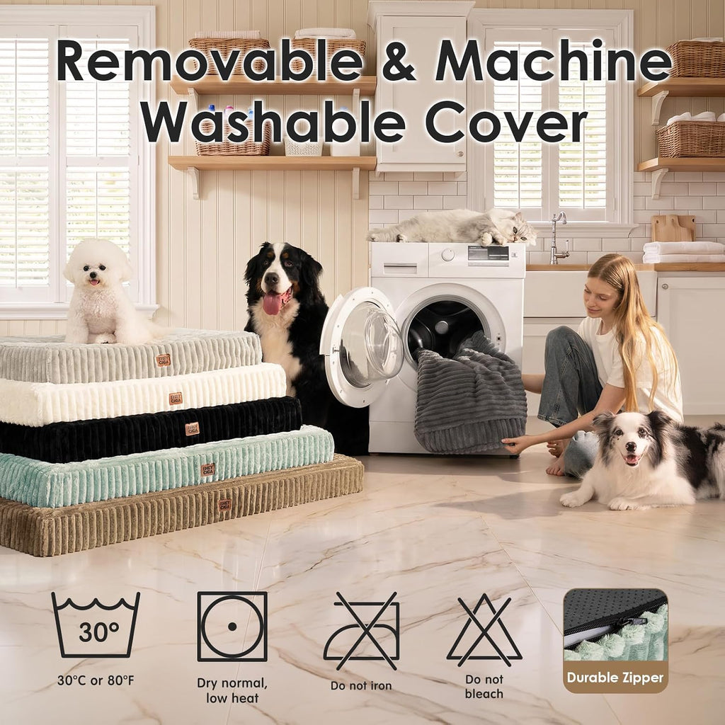 EHEYCIGA Orthopedic Dog Bed Medium Size Dog, 30"x20" Washable Pet Bed