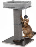 FUKUMARU Retro-Style Cat Scratching Post with Perch for Indoor Adult Cats