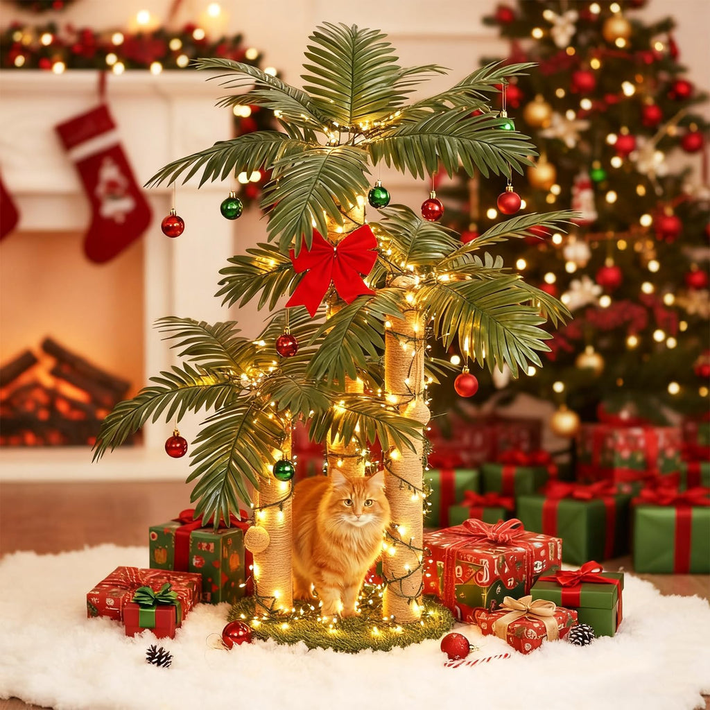 LEMONDA 31.5Inch Palm Tree Cat Scratching Post