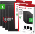 Honeywell HRF-A300 Pre-Filters for Air Purifiers, Activated Carbon Reduces Household Odors and VOCs, Compatible with Select Honeywell HEPA Air Purifiers, 4 Count (Pack of 2)