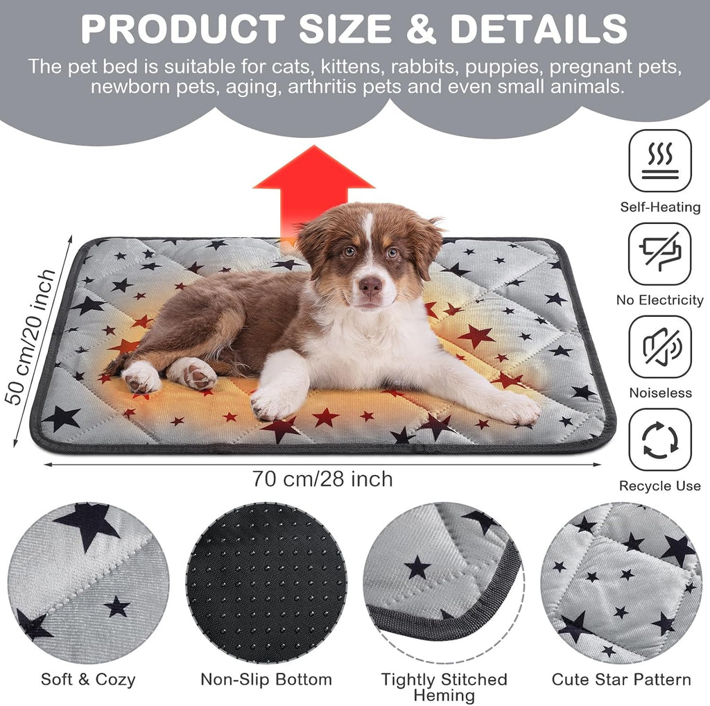 Namalu 4 Pack Self Warming Cat Bed, Gray, 20'' X 27.5'', Rectangle