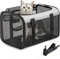 Conlun Cat Carrier Bag,Soft-Sided Pet Carriers for Dogs，M,Grey