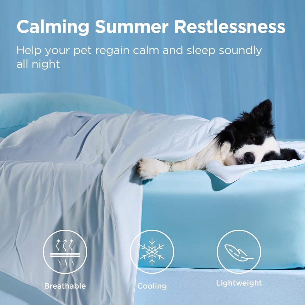 Bedsure Breathable Lightweight Cooling Blanket for Large Dogs,Q-MAX>0.4,XL