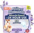 Hartz Miracle Guard Dog and Puppy Dog Pads Max Absorbency 24 Hour Use Odor Eliminating Lavender Scented No Leaks, 2XL Size 20 Count