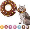 Seyezo Cat Cone Collar Soft, Adjustable Cat Recovery Collars, Donut Brown M