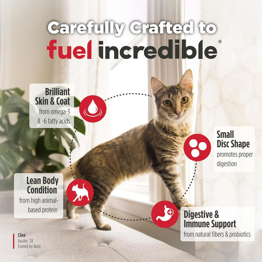 Nulo Freestyle Adult Trim Dry Cat Food - Salmon & Lentils, High Protein, Grain Free, Weight Management Kibble with Probiotics & L-Carnitine, 2lb Bag