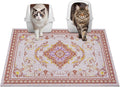 Glittme Cat Litter Mat, 33"x22" Non-Slip Washable Trapping Mat for Cats | Litter Trapping Mat With Thick PVC Coil To Catch Scatter, Soft On Paws And Waterproof Bottom To Protect Floors