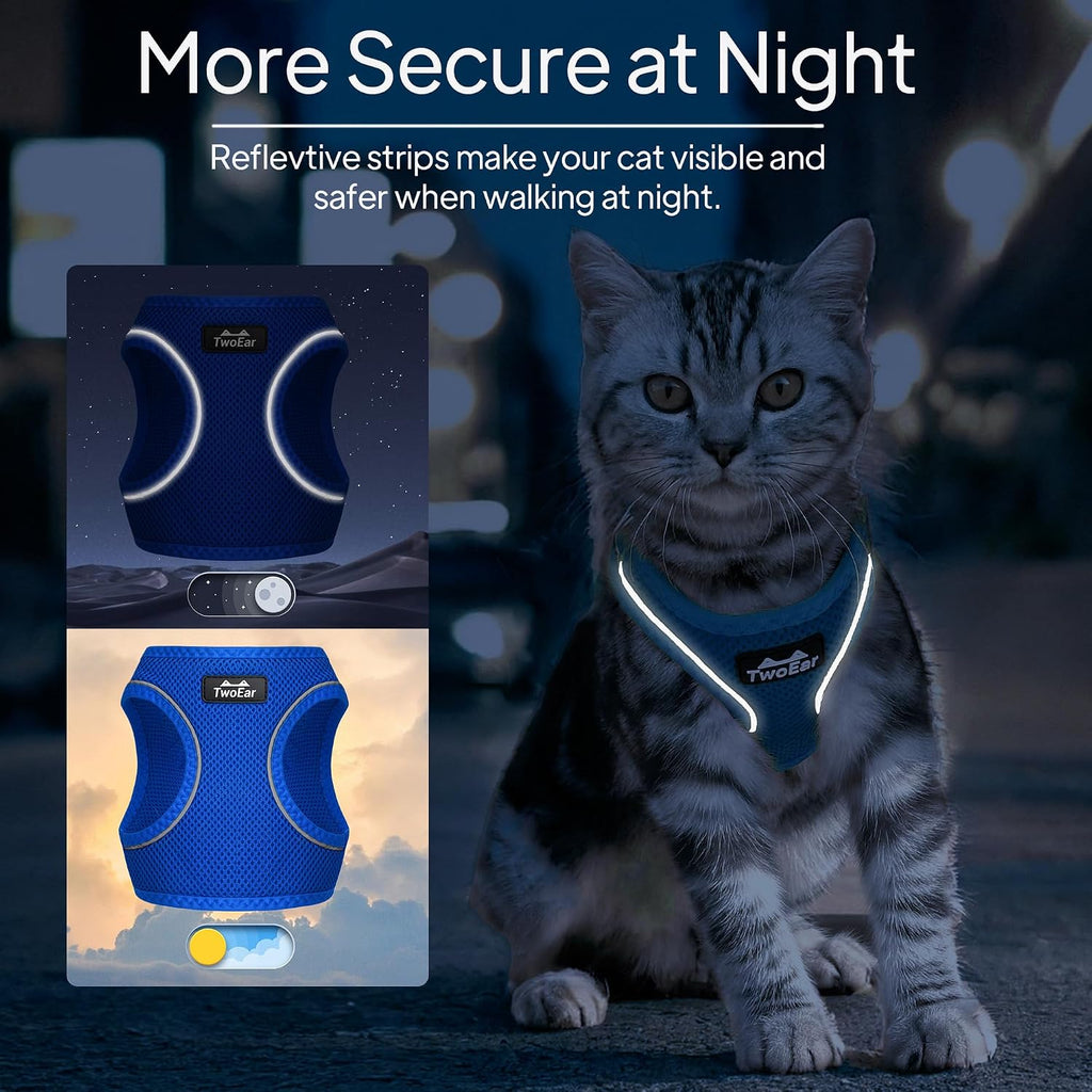 Twoear Cat Harness and Leash Set, Extra Small Kitten Harness Escape Proof