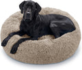 JOLLYVOGUE Dog Beds Large Sized Dog, Calming Anti-Anxiety Dog Bed, Fluffy Donut Cushion for Extra Large Pets (45")