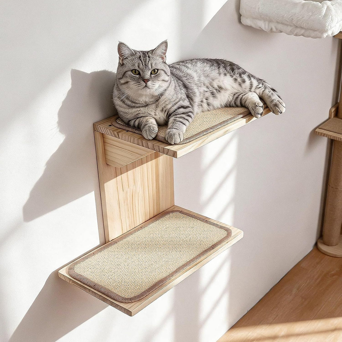 Cat Wall Shelves, Branch Style 2 Platform Cats Walls Furniture.
