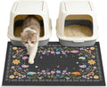 Unicorn Catcher 33"x22" Cat Litter Mat Non-Slip Washable Litter Box Mat