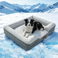 Dog Cooling Mat for Extra Large Dog, Elevated Bolster Sofa Bed