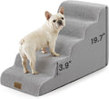 COZY KISS Dog Stairs for Small Dogs, 5 Step Pet Stairs for Beds & Couches