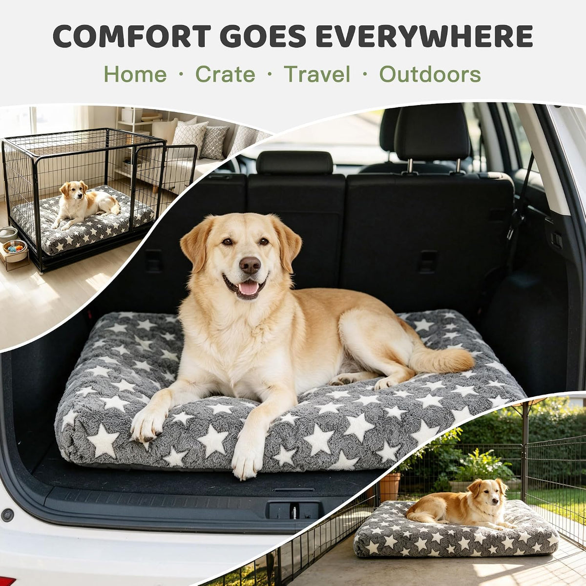 Orthopedic Dog Bed for Large Dogs with Removable Washable Cover