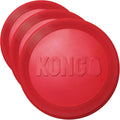 KONG Flyer - Durable Dog Toy for Outdoor Playtime - Natural Rubber Flying Disc, Dog Toy for Fetch - Safer Disc for Healthy Activity - for Small Dogs (Pack of 3)