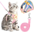 Flower Cat Harness and Leash Set for Walking, 10.2-11.8in