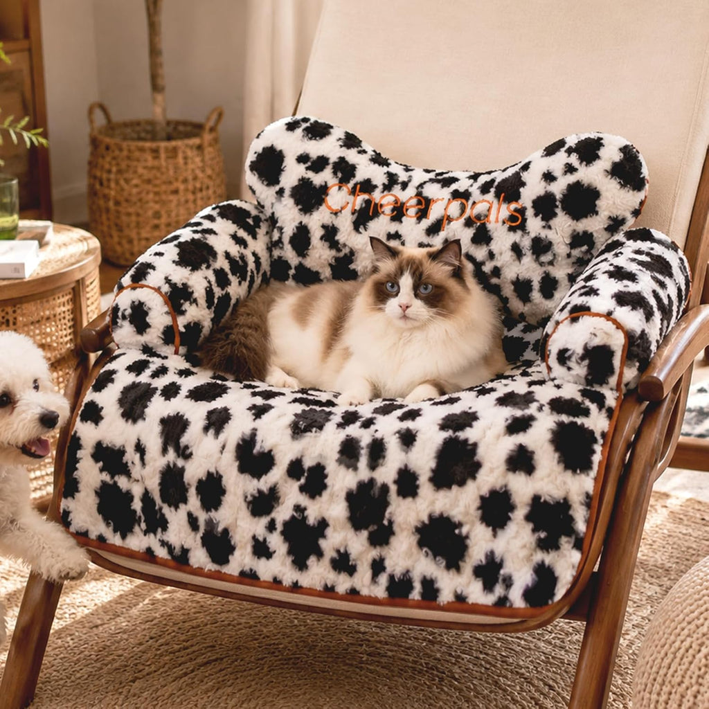 CHEERPALS Calming Dog Bed Mat with Neck & Head Support for Indoor Cats