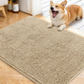 OLANLY Dog Door Mat for Muddy Paws 40x32, Super Absorbent Chenille Mud Mat