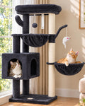 Heybly Cat Tree, 40" Tower with All-Sisal Wrapped Scratching Post HCT006SG