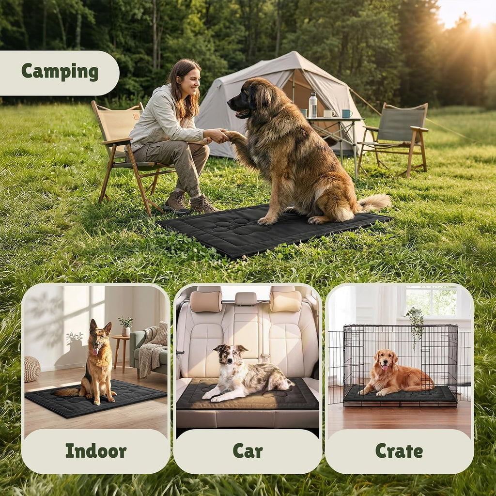 Chew Proof Dog Crate Pad, Indestructible Durable Dog Crate Mat, 18"x29"