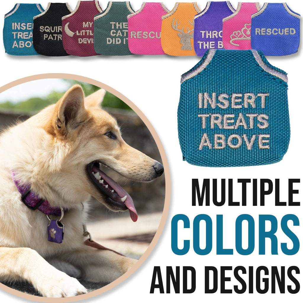 Woofhoof Dog Tag Cover (Brown Insert Treats Above)