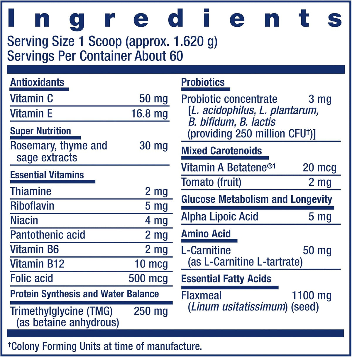 Life Extension Dog Mix, Dog Vitamins and Supplements, 60 Servings