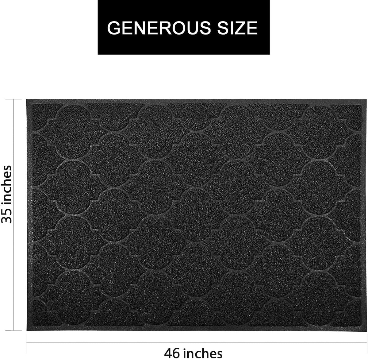 LittleTiger Cat Litter Mat, XL Super Size, Phthalate Free, Easy to Clean, 46x35 Inches, Durable, Soft on Paws, Large Litter Mat.