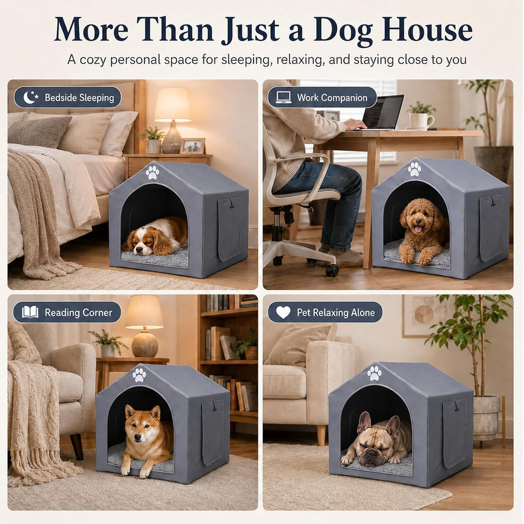 Dog House Indoor for Medium Dogs, 25 x 25 x 28 Inch for 15-45 lbs Dogs