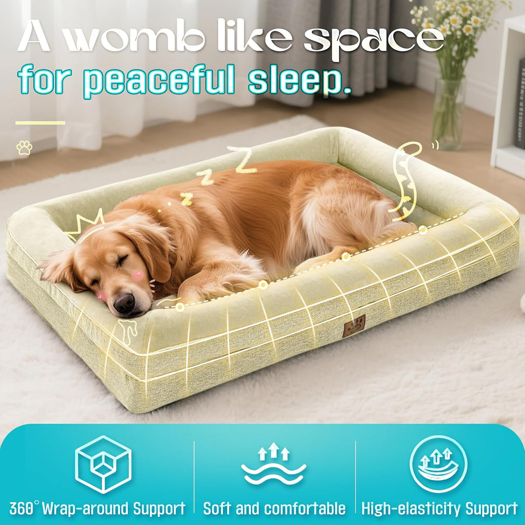 Dog Bed Orthopedic Waterproof Memory Foam XL Non-Slip Washable Couch