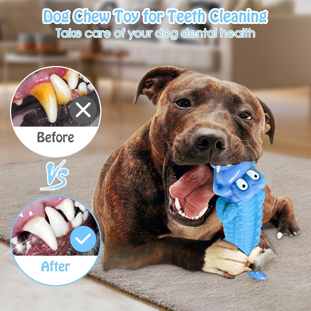 Jeefome Tough Dog Chew Toys for Aggressive Chewers | Indestructible Dog Toy to Keep Them Busy & Reduce Boredom for Medium, Large Dogs, Milk Flavor