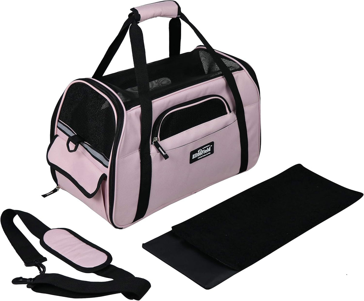 EliteField Soft-Sided Pet Carrier for Cats & Small Dogs (3-Year Warranty)