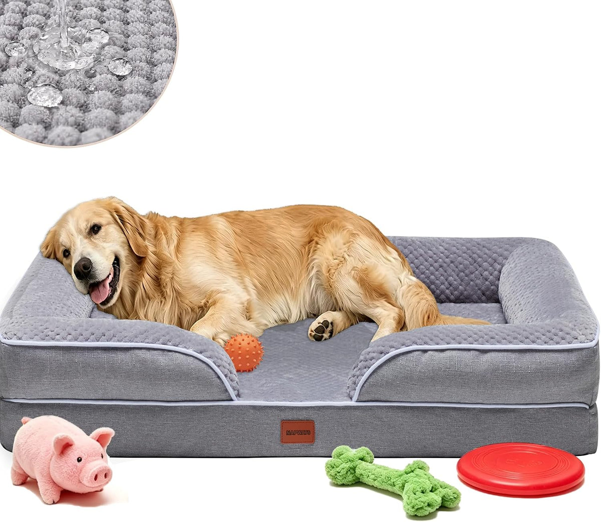 Orthopedic XLPlus Dog Bed Extra Large with Removable Washable Cover