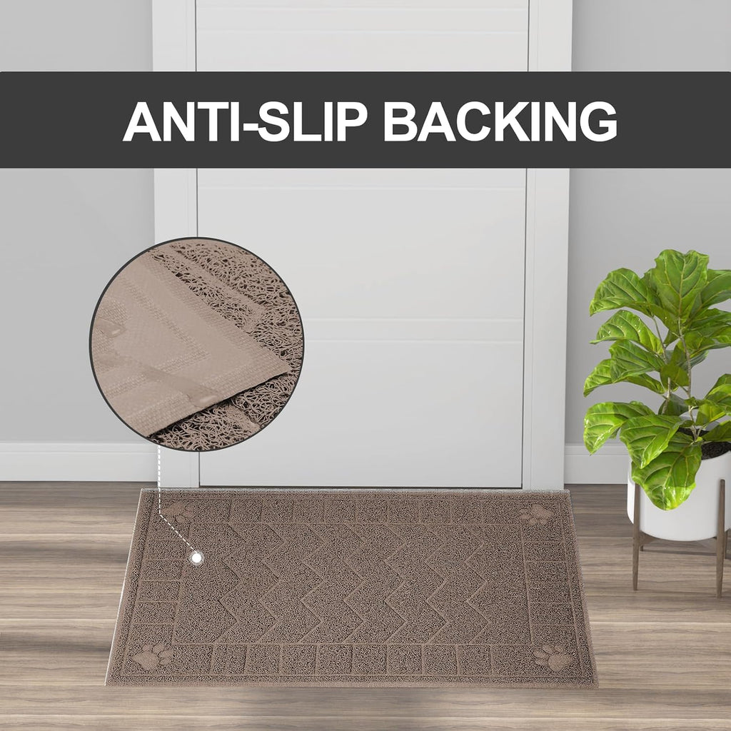 Cat Litter Box Mat, 35" x 24" Large Waterproof Litter Trapping Mat | Thick Mesh Traps Litter, Non-Slip Kitty Litter Mat for Indoor Cat, Soft Paws, BPA-Free, Multi-Use, Easy Clean, Large Coverage