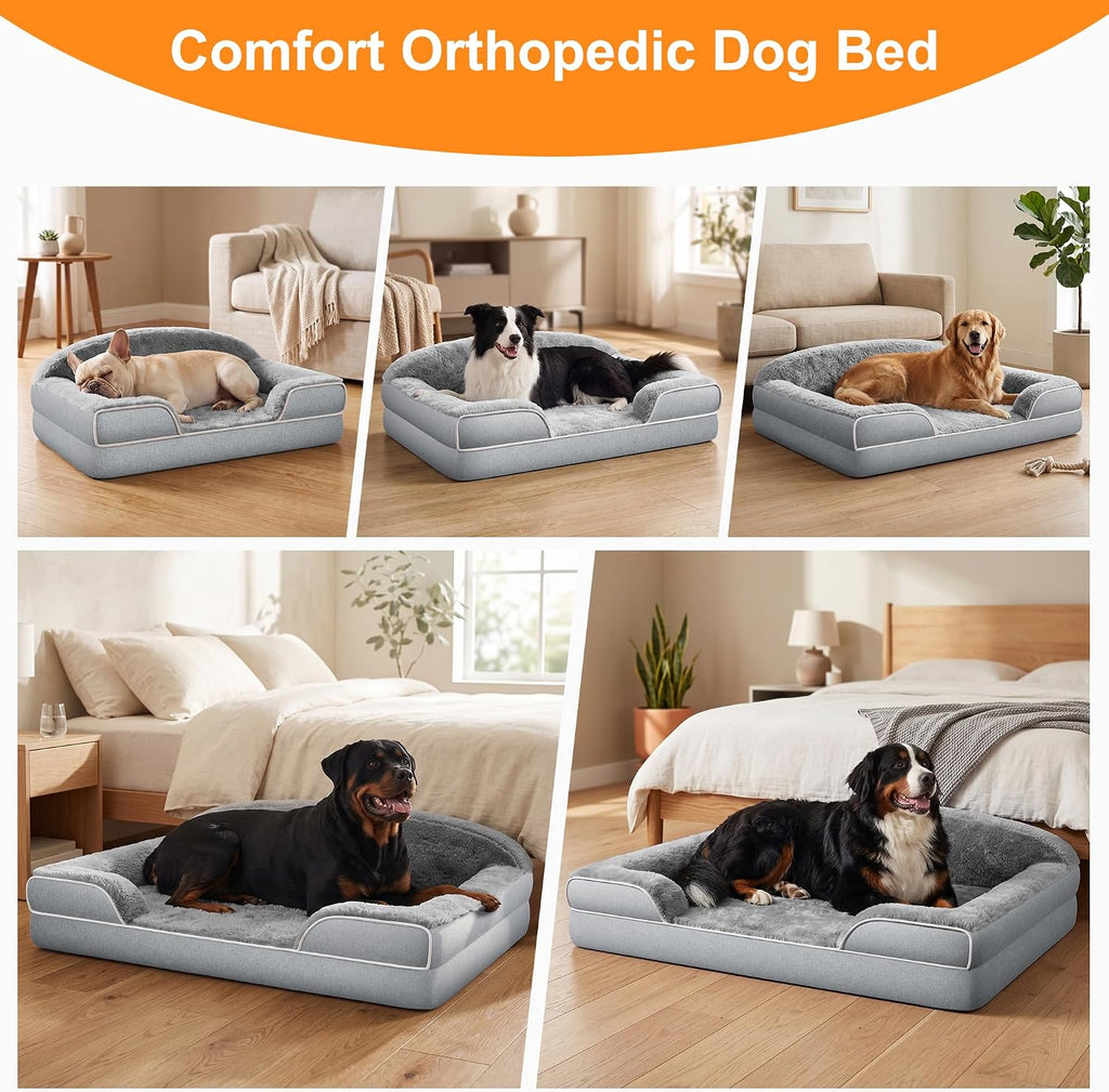 Extra Large Orthopedic Dog Bed, 45"x30", XL Washable Pet Couch Bed