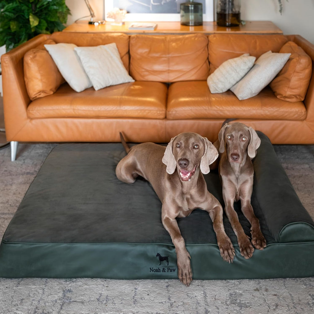 NOAH & PAW XXL Dog Bed Orthopedic Memory Foam Cooling Gel 55x45x9.5 in