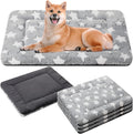 VitalCozy 4 Pcs Dog Crate Pads Soft Warm,24 x 36 x 1.6 Inch,Star,Gray