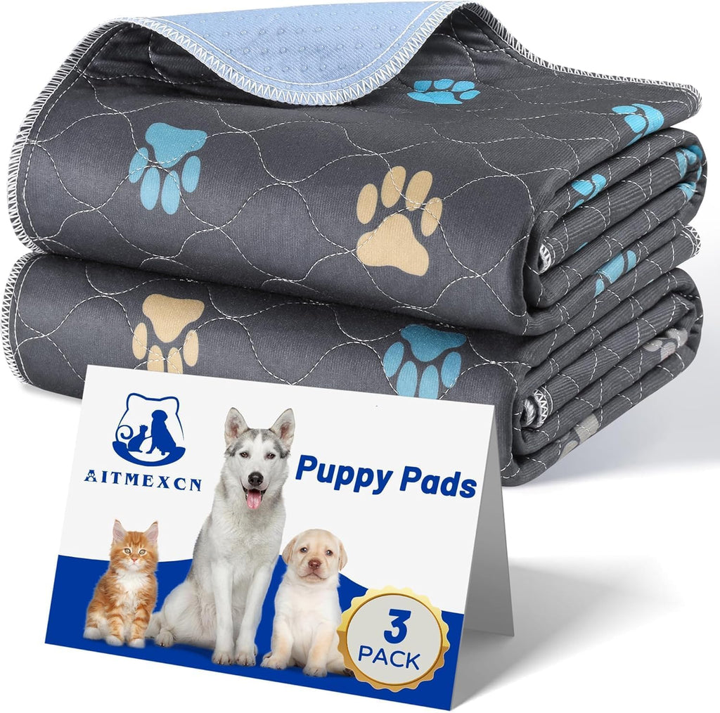 Washable Pee Pads for Dogs, Waterproof, 24 x 48 in, 2 Pack