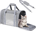 Cat Carrier Soft Up to 16 Lbs, Breathable Pet Travel Bag with Steel Frame