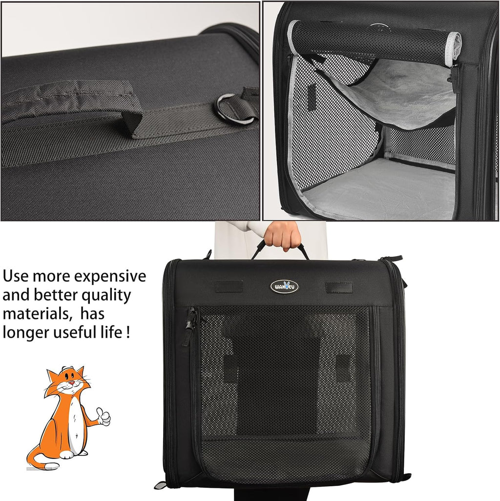 Wakytu 2-in-1 Pet Carrier for Cats & Dog, Travel Carrier for Camping
