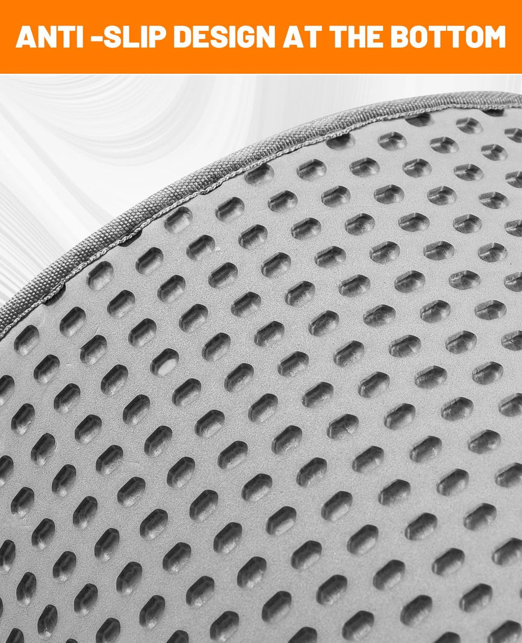 Cat Litter Mat - Extra Large Cat Litter Mat Litter Trapping Mat 46"x26"-Honeycomb Double Layer Design,Urine and Water Proof Material,No Slip& No Phthalate,Washable Easy Clean（Grey）