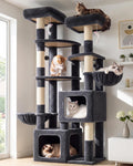 Globlazer S74E Pro Heavy Duty Maine Coon Cat Tree for Large Cats, Dark Grey