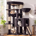 Globlazer Heavy Duty Cat Tree Tower for Large Indoor Cats, F52J, Dark Grey