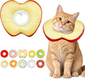 Cat Cone Collar Soft, Adjustable Cat Recovery Cone (Apple, M)