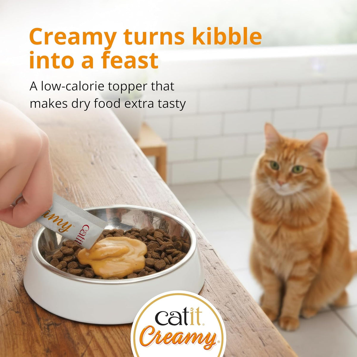 Catit Creamy Lickable Treat, Chicken & Duck 5pk