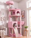 Globlazer S72 Heavy Duty Cat Trees for Large Cats 20 lbs+, Pink