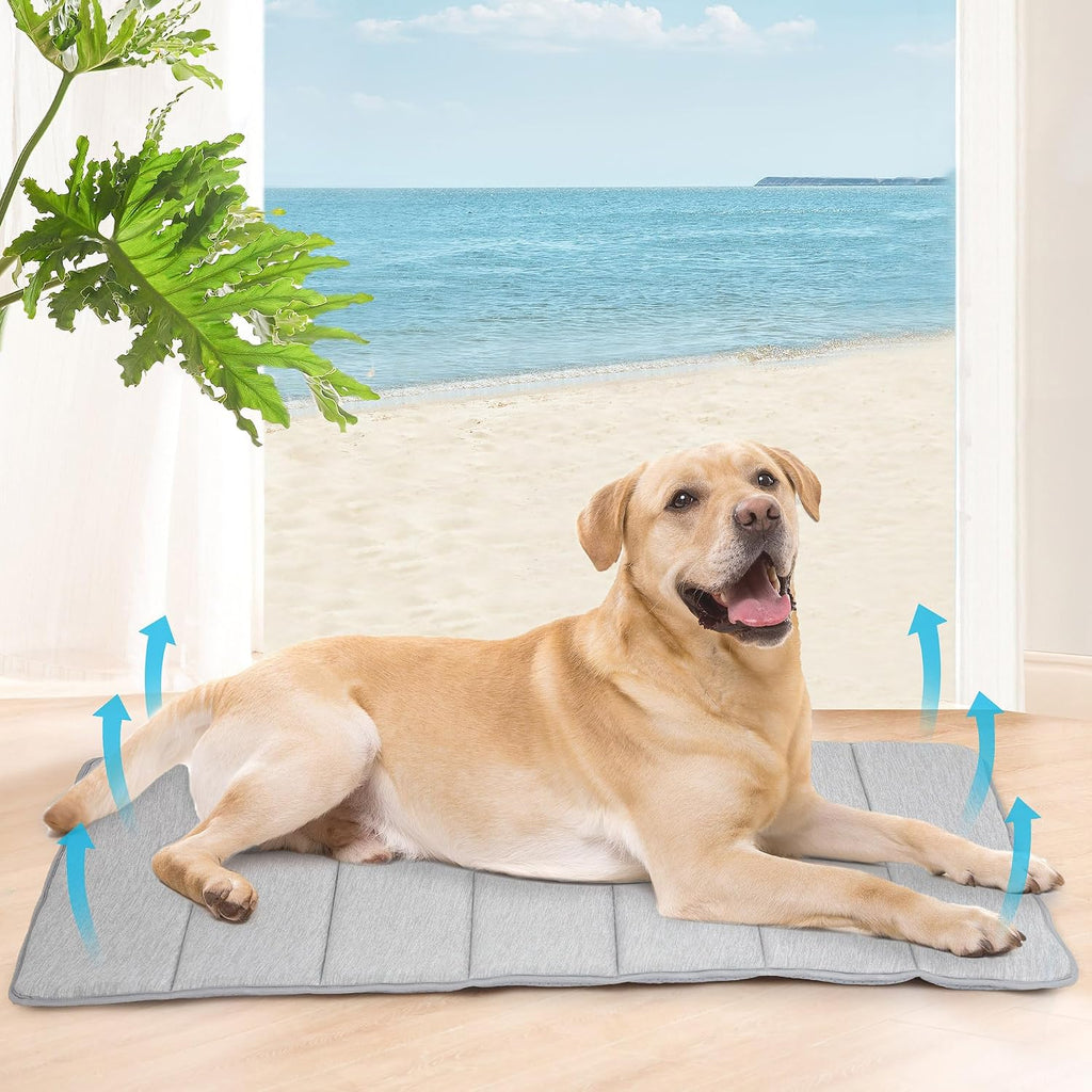 Dog Cooling Mat for Large Dogs, 41"x27" Memory Foam Pet Pad